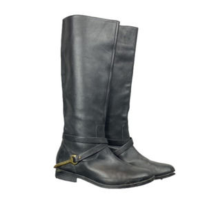 RALPH Lauren • Jenny Leather Knee High Riding Boots